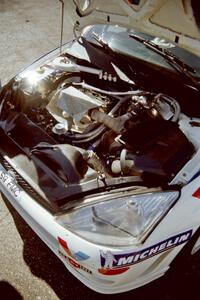 Engine detail on the Ford Focus WRC.