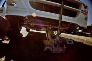 Underside of the Ford Focus WRC.