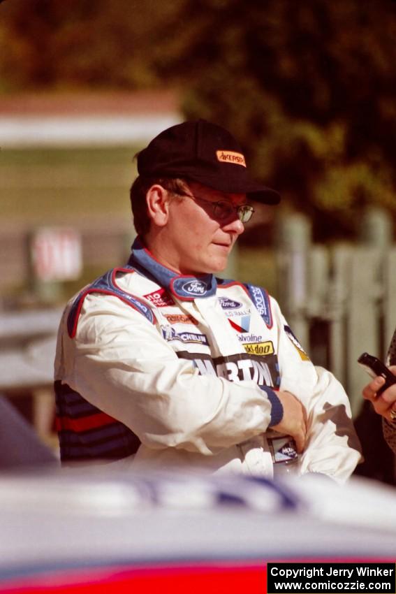 Thomas Rådström is interviewed by the press.