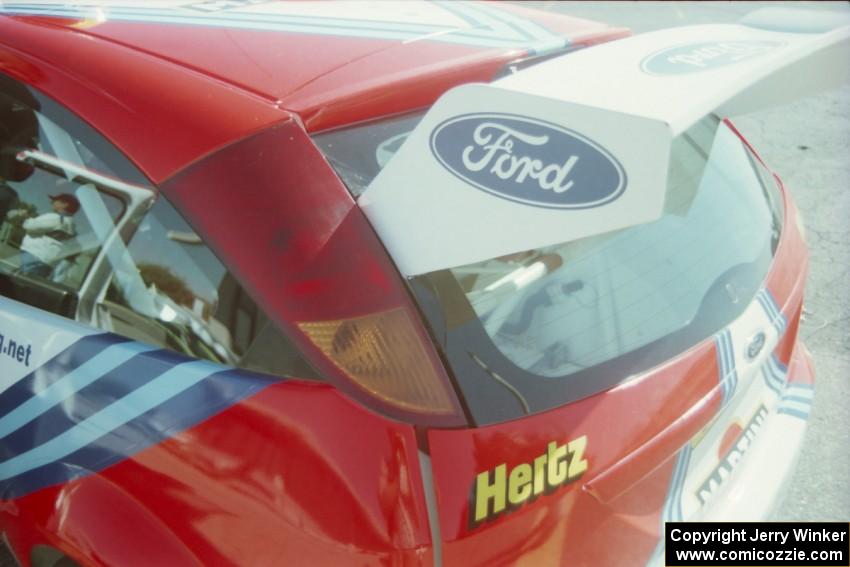 Wing of the Ford Focus WRC.