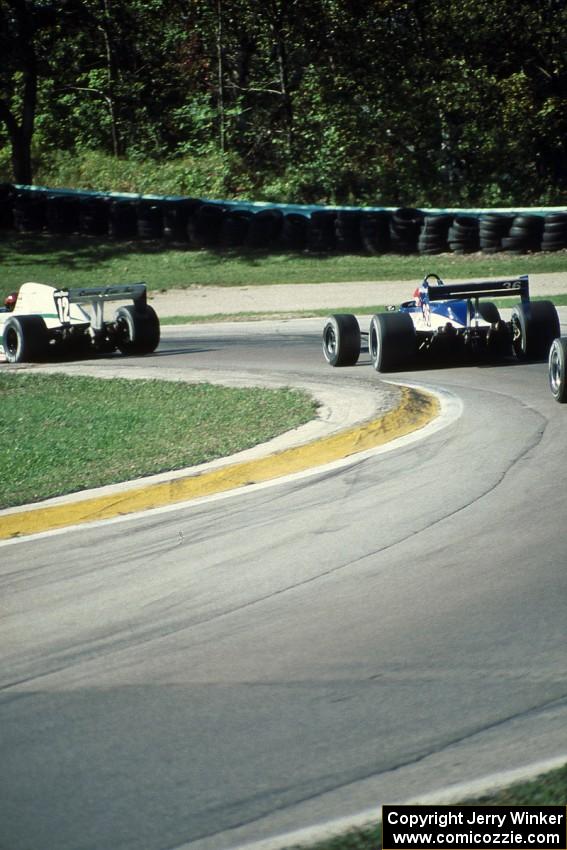 Mark Smith's and Vinicio Salmi's March 86A/Buicks at turn 6