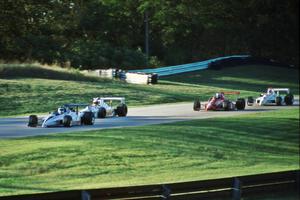 The field gets a yellow mid-way through the race.