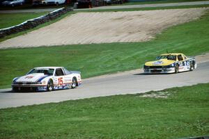 Irv Hoerr's Olds Cutlass Supreme and Chris Kneifel's Chevy Beretta