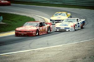 Darin Brassfield's Olds Cutlass Supreme, Scott Lagasse's Chevy Corvette and Tommy Kendall's Chevy Beretta