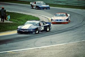 Rick Dittman's Olds Cutlass Supreme, Bob Zeeb's Ford Mustang and Jerry Clinton's Chevy Camaro