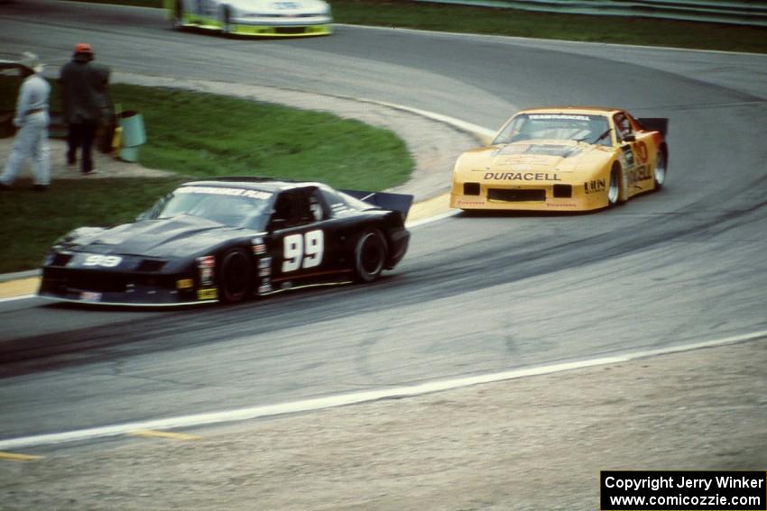 Mark Pielsticker's Chevy Camaro, Mike Kovacs' Chevy Camaro and John Brumder's Olds Cutlass Supreme