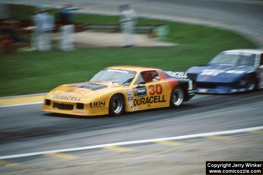 Mike Kovacs' Chevy Camaro and Jerry Clinton's Chevy Camaro