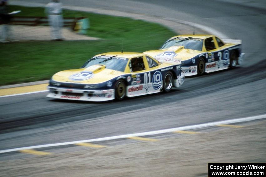 Tommy Kendall's and Chris Kneifel's Chevy Berettas