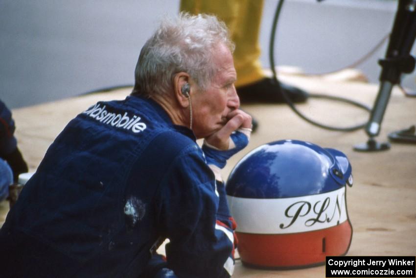 Paul Newman at the turn 13 cameraman's spot after DNF'ing the race