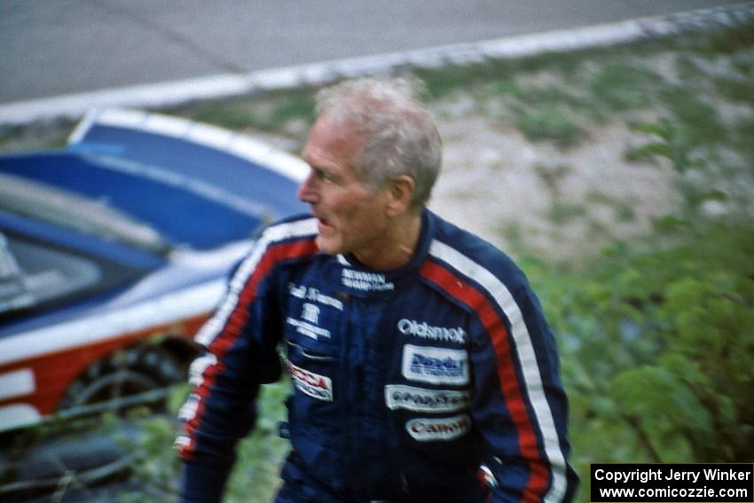 Paul Newman DNF's after colliding with Jerry Brassfield's Olds Cutlass Supreme