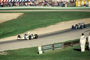 Dean Hall's Lola T-90/00/Cosworth DFS and Hiro Matsushita's Lola T-89/00/Cosworth