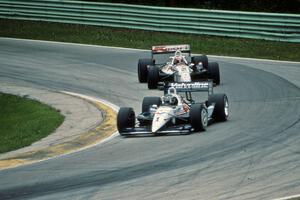 Al Unser, Jr.'s Lola T-91/00/Chevy and Michael Andretti's Lola T-91/00/Chevy