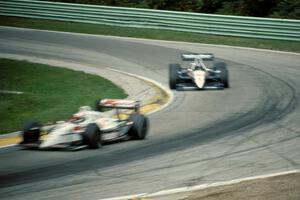 Michael Andretti's Lola T-91/00/Chevy and Al Unser, Jr.'s Lola T-91/00/Chevy