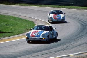 Hurley Haywood's and Don Knowles' Porsche 911 Turbos