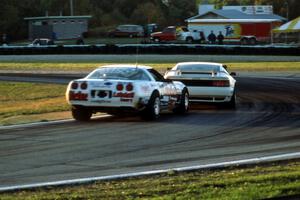 Bo Lemler's Lotus Esprit X180R ahead of Peter Lockhart's Chevy Corvette