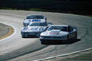 Mitch Bender's Olds Cutlass Supreme, John Heinricy's Chevy Corvette and Scott Lagasse's Pontiac Firebird GTA