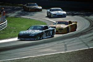 Jack Baldwin, Les Lindley, Jim Derhaag and Stu Hayner all in Chevy Camaros