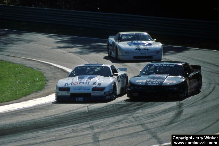 Bob Sobey's Chevy Camaro, Paul Gentilozzi's Olds Cutlass Supreme and Scott Lagasse's Pontiac Firebird GTA