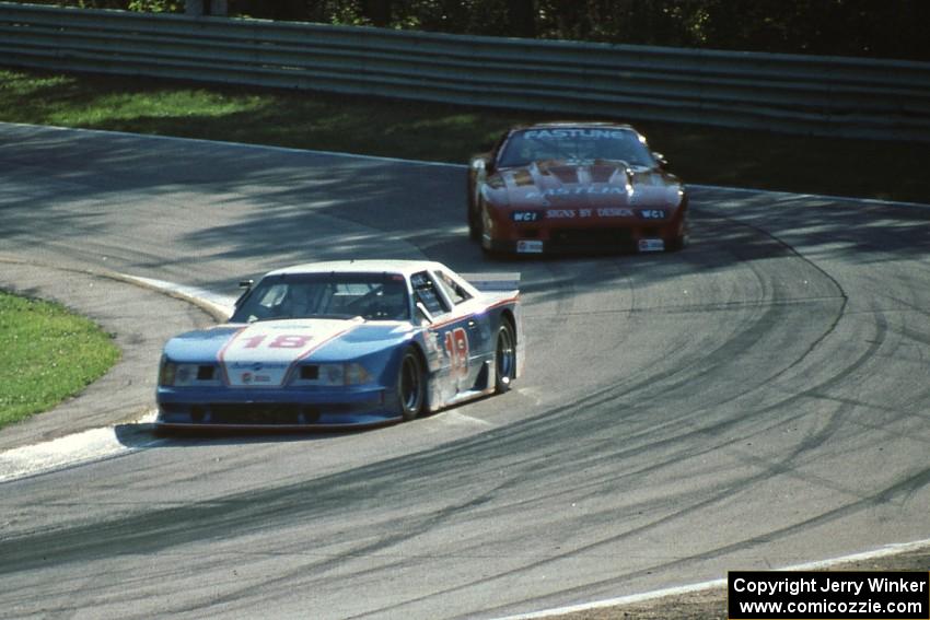 Glen Fox's Ford Mustang and Gary Fautch's Chevy Camaro