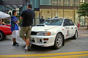 The Bob Olson / Conrad Ketelsen Subaru Impreza 2.5 RS on display on the Nicollet Mall(2).