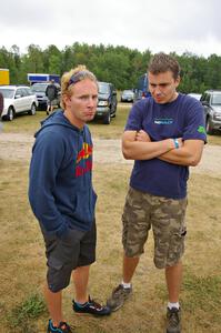Both Matthew Johnson and Otis Dimiters were glum about not competing in the rally.