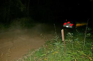 Dave Hintz / Rick Hintz at speed on SS5 in their Subaru WRX.