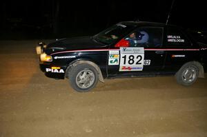 Silvio Alva / Ben Slocum take a conservative line through a left-hander on SS6 in their Nissan Sentra SE-R.