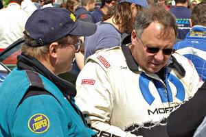 Henry Krolikowski and Doug Shepherd discuss the rally at parc expose on day two.