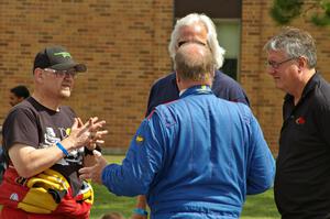 L to R) Kim DeMotte, Don DeRose, Al Kintigh, J.B. Niday at parc expose