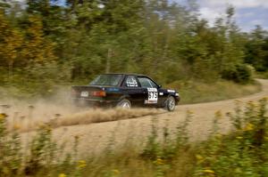 Ben Hanka / Greg Hanka at speed on SS10 in their Nissan Sentra SE-R.