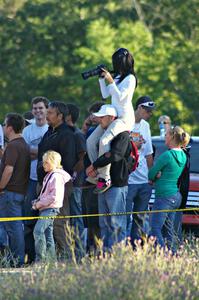 A photographer gets the best view at the spectator area on SS13.