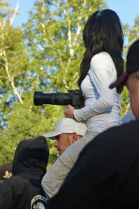A photographer gets the best view at the spectator area on SS13.