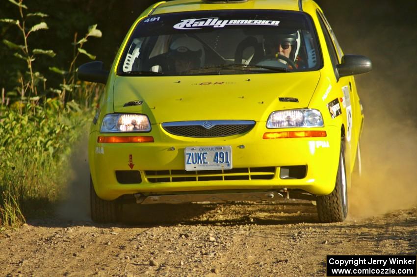 The Suzuki Swift of Jim Stevens / Marianne Stevens at speed on SS3.