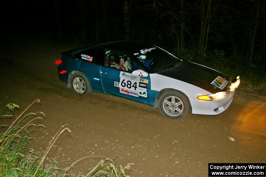 Adam Markut / Chris Gordon at speed on SS5 in their Eagle Talon.