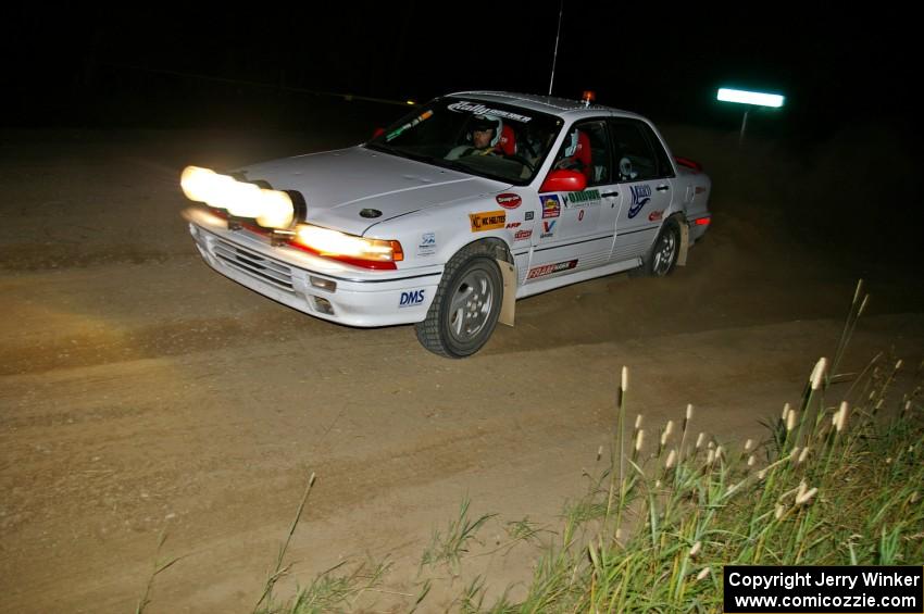 The '0' Mitsubishi Galant VR-4 of Todd Jarvey clears SS6.