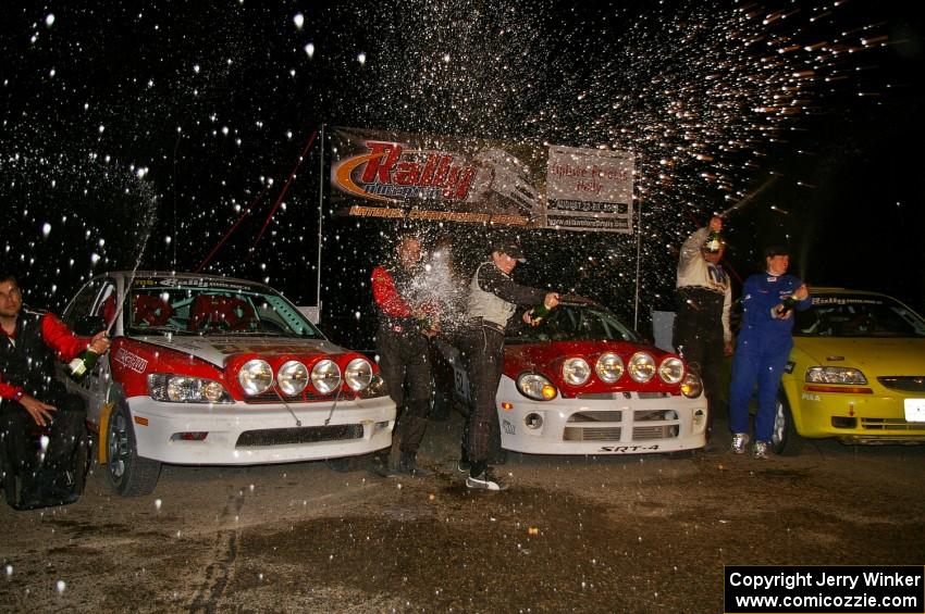 The Doug Shepherd / Karen Wagner Dodge SRT-4 was fastest of the two-wheel drive competitors.