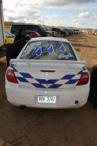 Tribute to the late Jeff Moyle on the back of the Zach Babcock / Jeff Miller Dodge SRT-4.