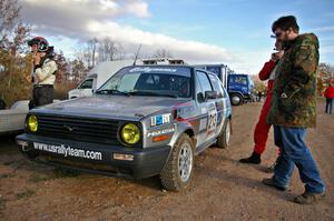 Josh Wimpey / Jeremy Wimpey after a practice run in their VW GTI.