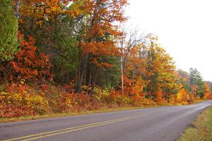 Beautiful colors along the drive to Bete Grise, MI.