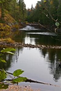 A small 3 ft. drop of the Montreal River just above the Lower Montreal River Falls.(2)