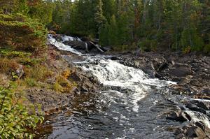 Lower Montreal River Falls flows directly into Lake Superior.(2)