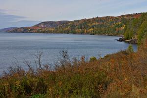 Scenic Lake Superior shoreline on the way back from Lower Monteal River Falls.