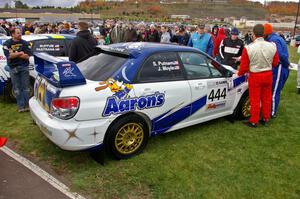 The Subaru WRX STi of the late Jeff Moyle was on display at parc expose.