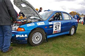 The Dmitri Kishkarev / Kim DeMotte Mitsubishi Lancer Evo IV at parc expose.