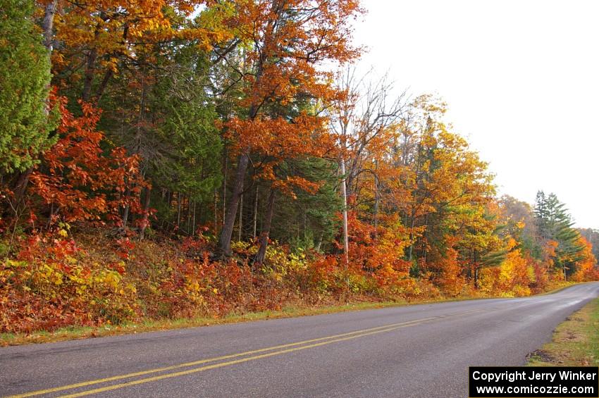 Beautiful colors along the drive to Bete Grise, MI.