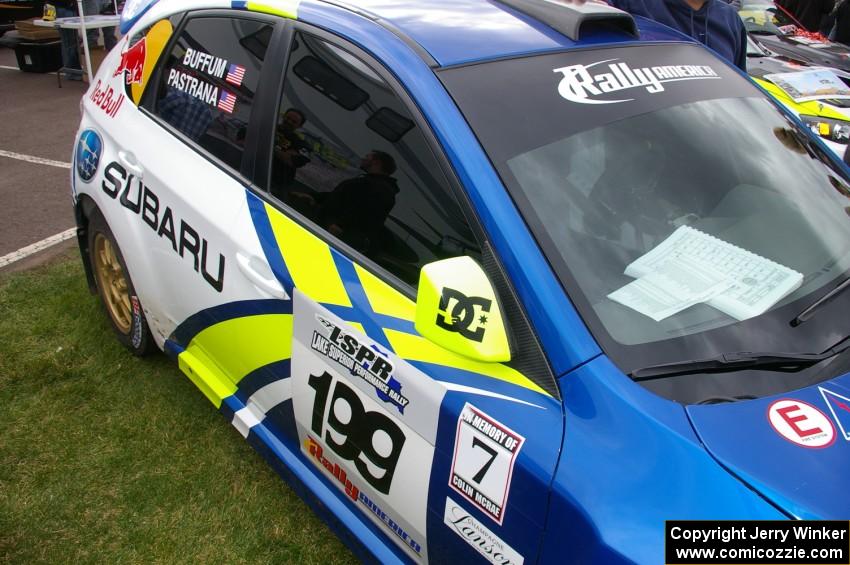 John Buffum was navigating for Travis Pastrana this round in his Subaru WRX STi (2).