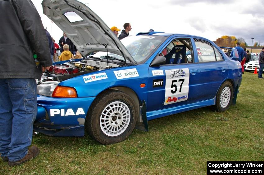 The Dmitri Kishkarev / Kim DeMotte Mitsubishi Lancer Evo IV at parc expose.