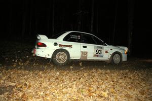 Bob Olson / Conrad Ketelsen blast their Subaru 2.5 RS to the finish of SS5 after moving up many positions toward the front.