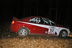 Doug Shepherd / Karen Wagner blasts down a straight near the finish of SS5 in their Dodge SRT-4.