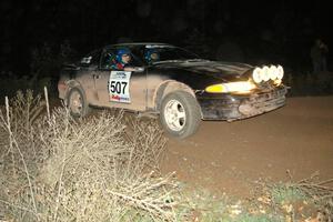 Micah Wiitala / Jason Takkunen in their Mitsubishi Eclipse GSX blast into a 90-right on SS7, Far Point II.